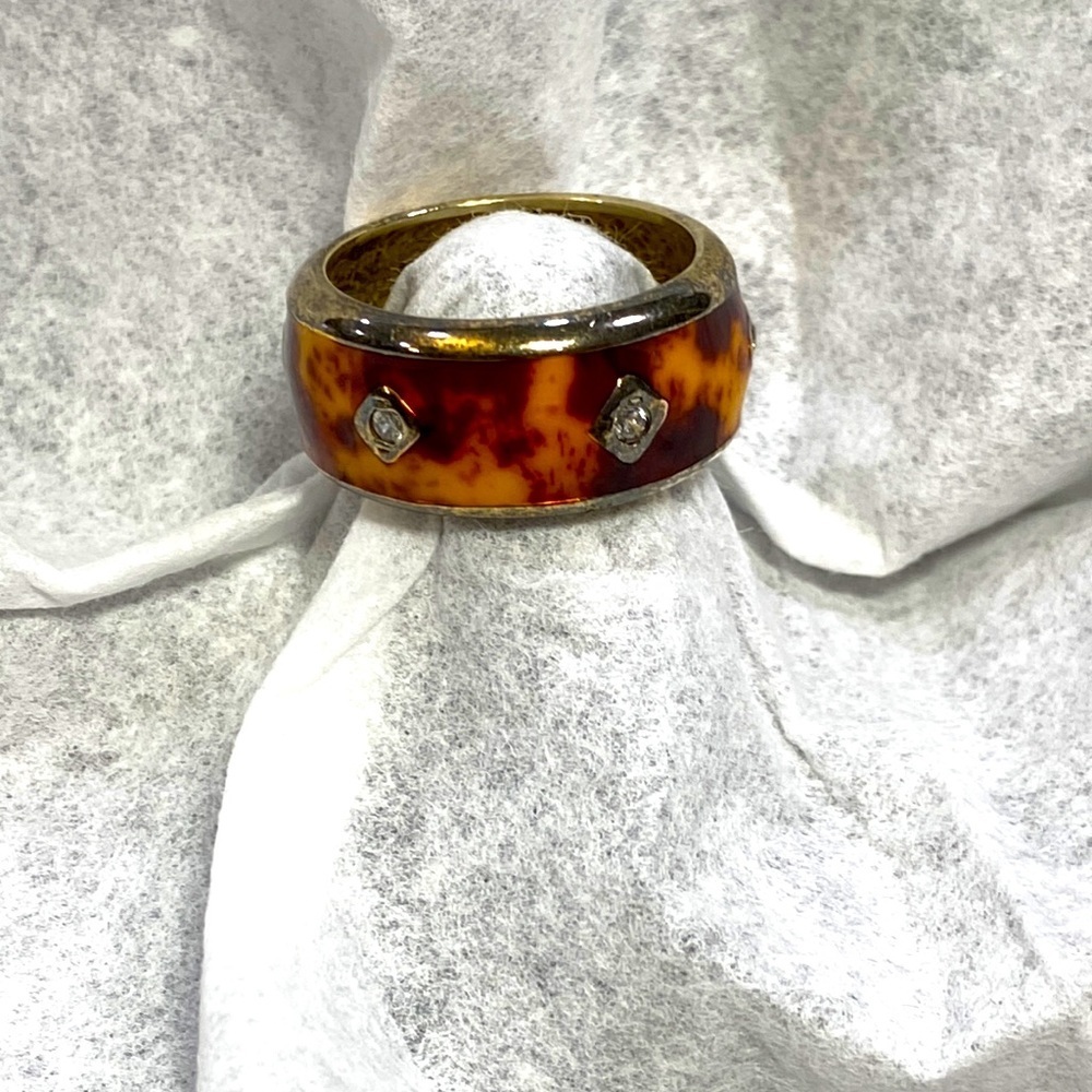 Vintage Vermeil Enamel Ring